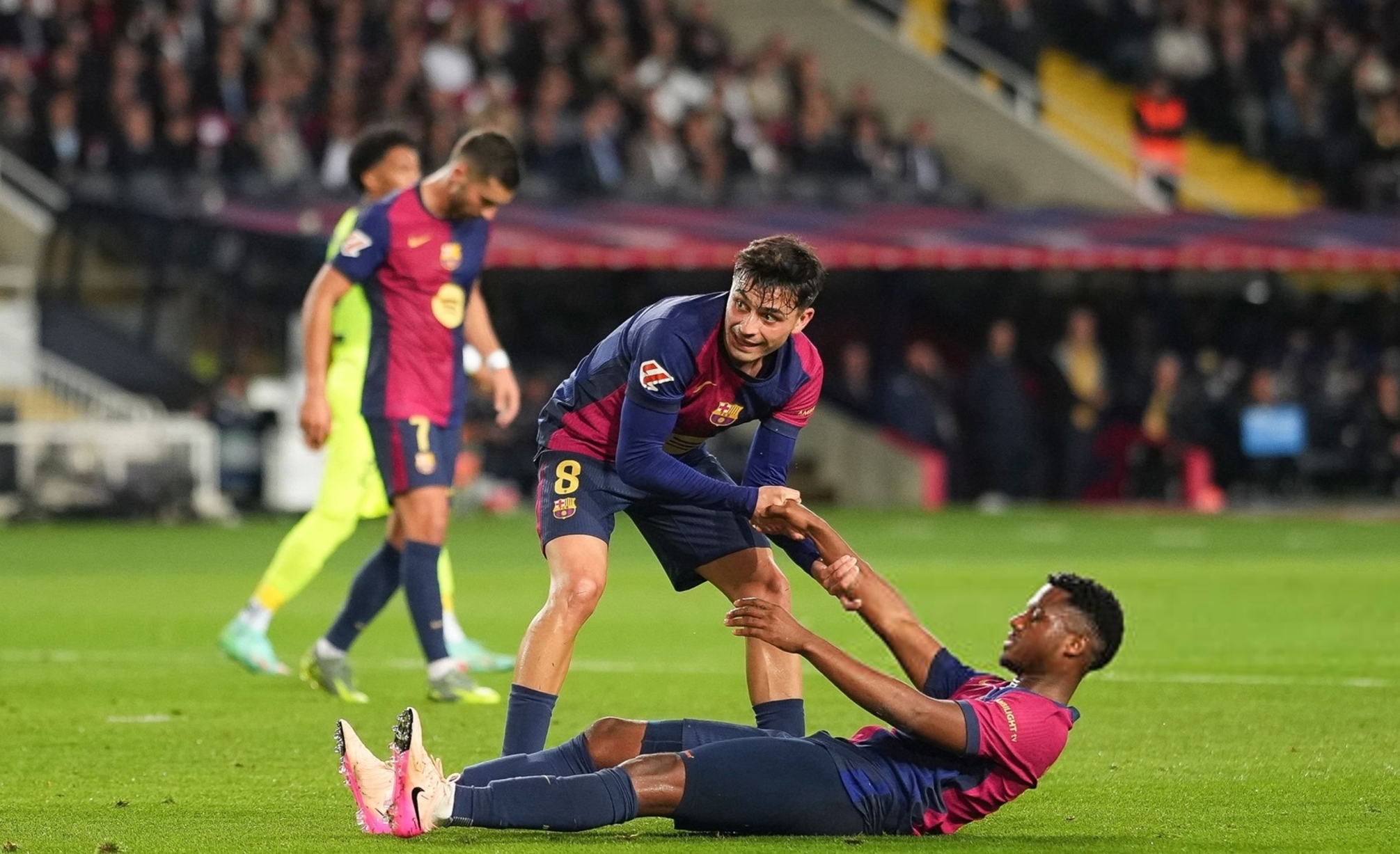 巴塞罗那客场失利边路进攻低迷