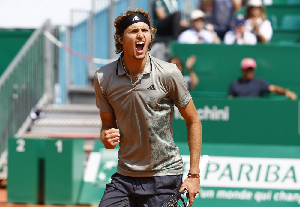 美网鏖战蒙特卡洛大师赛，兹维列夫高光表现